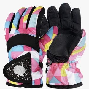 Girls Boys Winter Warm Gloves Professional Waterproof Ski Gloves